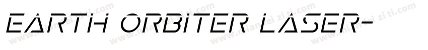 Earth Orbiter Laser字体转换